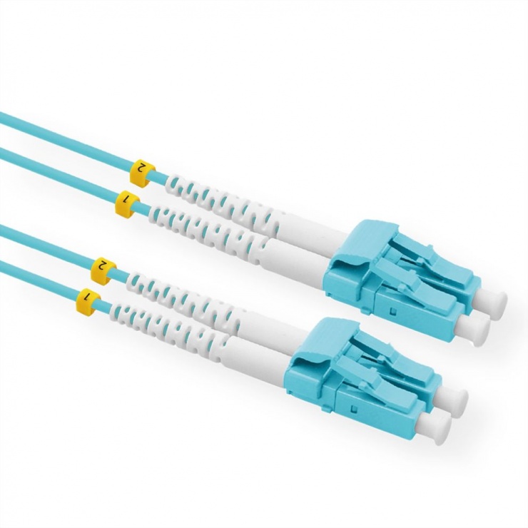 Imagine Cablu fibra optica LC-LC OM3 Low-Loss-Connector 2m Turcoaz, Value 21.99.8822